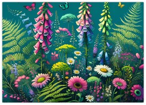 Tablou - Flori de câmp (70x50 cm)