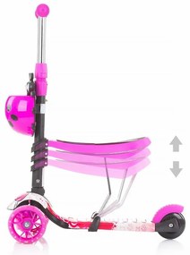 Scooter Chipolino cu bară de ghidare Kiddy Evo3in1 , Lollipop
