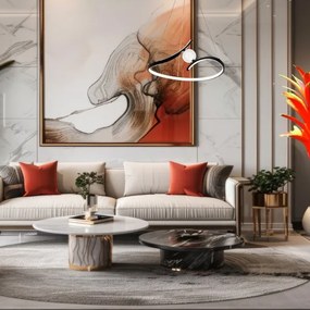 Lustră LED pe cablu PERLA LED/34W/230V negru