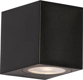 Lampa de perete exterioară modernă din plastic negru - Baleno