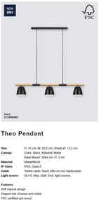 Lustra suspendata design modern THEO 2112603003 NL