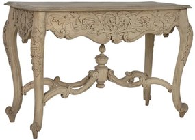 Consola sculptata, natur, din lemn de mango, Majesty