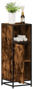 vidaXL Dulap de baie, stejar afumat, 35x37,5x100 cm, lemn prelucrat