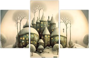 Tablou - Căsuțe de basm (90x60 cm)