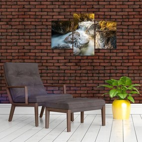 Tablou - Râul din pădure (90x60 cm)