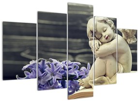 Tablou - Înger cu floare (150x105 cm)