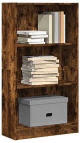 857807 vidaXL Bibliotecă, stejar fumuriu, 60x24x109 cm, lemn prelucrat