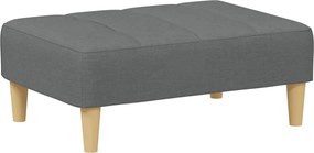 vidaXL Taburet, gri închis, 77x55x31 cm, material textil