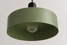 Lustră pe cablu HAKI 3xE27/60W/230V verde/negru