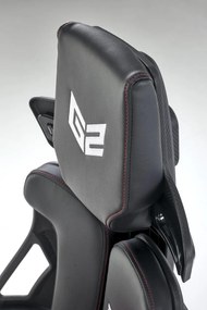 Scaun de birou Nitro negru/rosu H137 cm