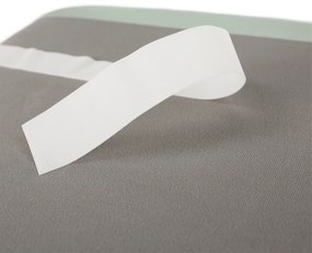 Fotoliu design, piele / piele ecologică, neomint / negru, LINSY