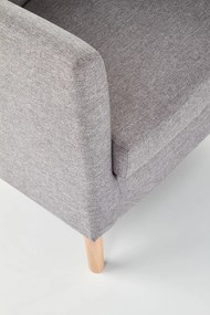 Fotoliu Clubby stofa gri/natur H64 cm