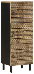 vidaXL Dulap înalt, 40x33,5x110 cm, lemn masiv de mango brut