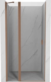 Mexen Mist ușă de duș batantă 70 cm, transparent, cupru periat - 8A4-070-000-65-00