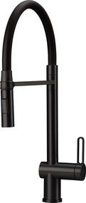 Baterie pentru chiuveta bucatarie, negru, cap mixer, pipa flexibila, 2 tipuri de jet, Deante Magnetic Negru