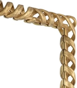 Oglinda decorativa design LUX Casone auriu, 141x93cm