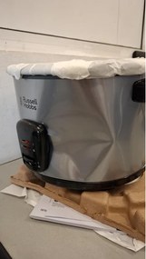 La mâna a doua: Aparat pentru gatit orez sau cu aburi Russell Hobbs 19750-56 Cook@Home, 700W, 1.8 l, 2 programe, Inox