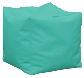 Taburet Cub XL, Material Piele ecologica - Turcoaz