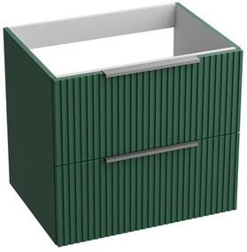 Dulap baza suspendat Rune Ivar 2 sertare 60 cm verde mat