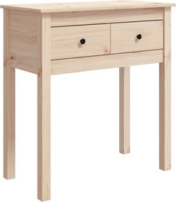 vidaXL Masă consolă, 70x35x75 cm, lemn masiv de pin