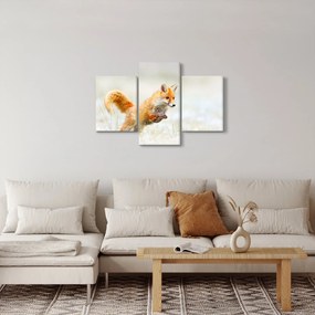 Tablou - Vulpe care sare (90x60 cm)