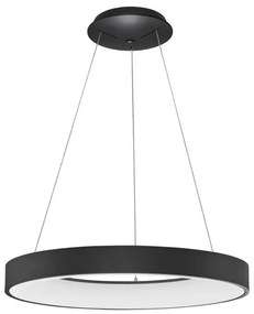 Lustra LED moderna wireless design circular Rando Smart neagra