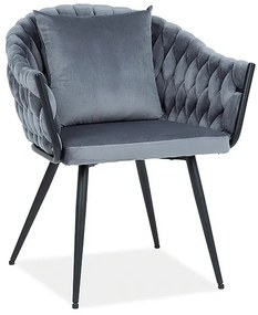 Scaun de sufragerie NoFago (Gri + Negru). Promo -7%. 1050575