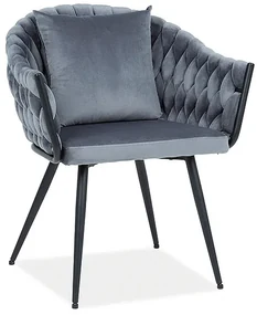 Scaun de sufragerie NoFago (Gri + Negru). Promo -7%. 1050575