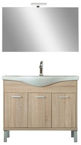 Mobilier complet de baie Nerva Prime 105, stejar Sonoma