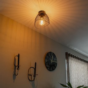 Plafoniera de design neagră 20 cm - Pua