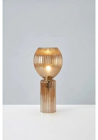 Veioză chihlimbar cu abajur din sticlă (înălțime 40 cm) Toulipa – Markslöjd