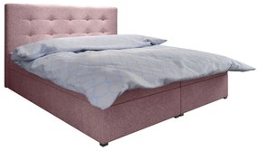 Pat matrimonial Boxspring 140 cm Fade 1 (Roz) ( cu saltea și sp. depozitare). 1046470
