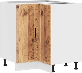 vidaXL Dulap de bază pe colț de bucătărie „Porto”, Lemn vechi