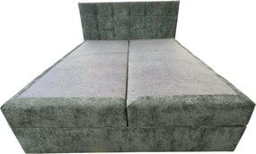 Pat boxspring tapitat DIRELIS VIBE 160x200 cm verde inchis Saltea: Saltea cu arcuri Bonell