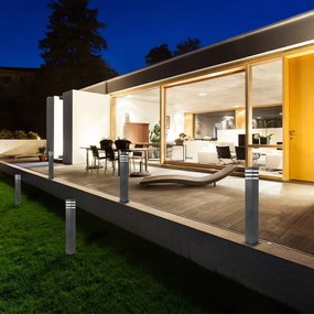 Stalp mediu pentru iluminat exterior design modern IP44 Ankara antracit