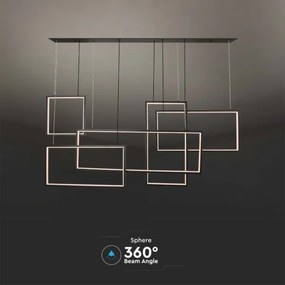 Lustră LED dimabilă pe cablu LED/45W/230V 3000K negru