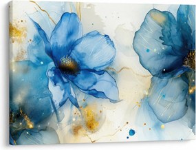 Tablou - Floral, pictură cu cerneală (70x50 cm)