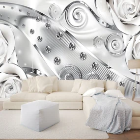 Fototapet - Ornament luxos cu diamante (254x184 cm)