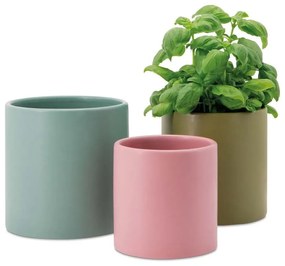 Ghivece din porțelan pentru ierburi aromatice 3 buc. Turin - Remember