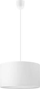 Lustră suspendată pe cablu SIRJA PLISADO 1xE27/15W/230V Ø 35 cm albă