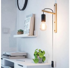 Aplică Eglo 44013 POCKLEY 1xE27/10W/230V maro/negru