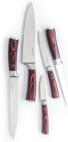 Set de cuțite G21 Gourmet Nature 5 bucăți + blocde bambus