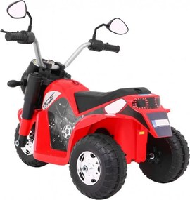 Motocicleta Electrica cu Acumulator Pentru Copii NOVOKIDS™ Mini Chopper, 2-5 ani, max 20 kg, Cu Sunete si Lumini, Trotineta Electrica, 3 Roti, MERS