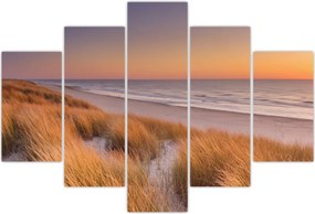 Tablou - Plajă la apus de soare (150x105 cm)