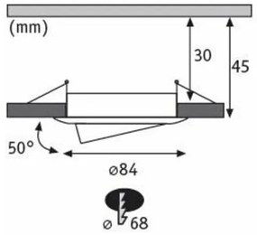 SET 3x corp de iluminat dimabil pentru baie LED/6W IP23 NOVA 230V Paulmann 94472