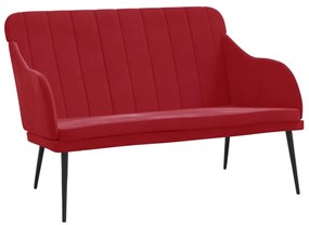 351468 vidaXL Bancă, roșu vin, 110x76x80 cm, catifea