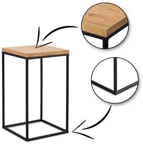 Suport flori BASICLOFT 40x24 negru/maro