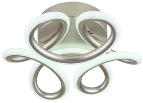 Plafonieră LED Globo 67386-24S MELISAND 24W/230V d. 26 cm crom mat