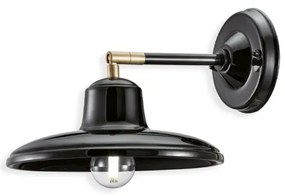 Aplica de perete design retro realizata manual din ceramica B-W