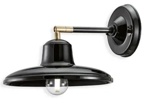 Aplica de perete design retro realizata manual din ceramica B-W